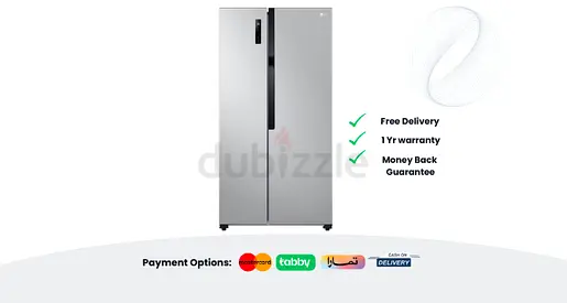 LG Refrigerator 509L Side by Side | 1 Year Warranty | Fridge Freezer