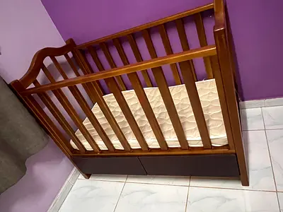 Sturdy Wooden Crib for Sale