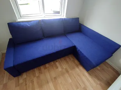 Cozy Blue Corner Sofa for Sale