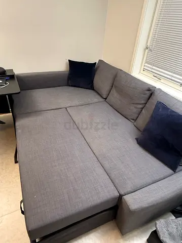 Comfortable Grey L-Shaped Sofa bed