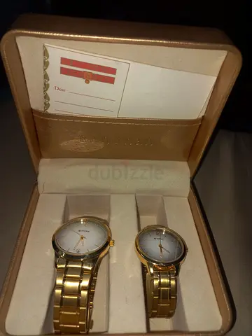 Elegant Gold Watch Set - Perfect for Couples