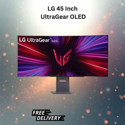 LG 45 Inch Brand New UltraGear OLED WQHD Curved Gaming Monitor 45GS95QE-B - Free Delivery all UAE