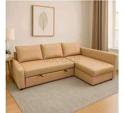 Comfortable L-Shaped Sofa with Storage