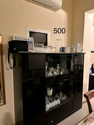 Elegant Black Display Cabinet for Sale