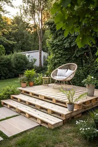 outdoor wooden pallets