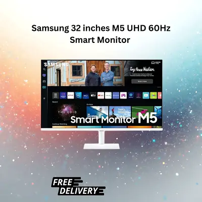 Samsung 32 inches M5 UHD 60Hz Smart Monitor - Brand New - Free Delivery with 1 Year warranty