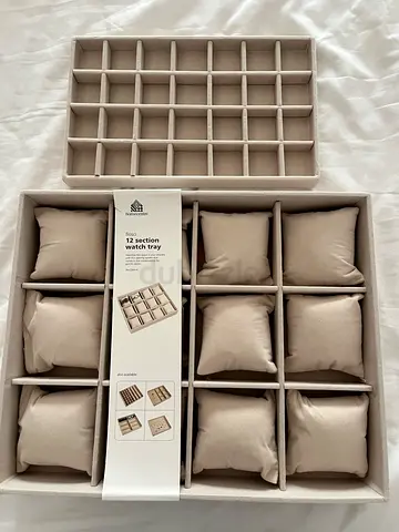 Compartment watch tray