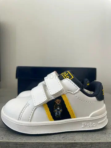 Cute Ralph Lauren Polo Shoes with iconic teddy bear for toddlers BRAND NEW size U.K. 4.5/EU 21