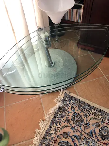 Glass 3 layered coffee table