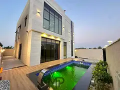 Luxury villa for sale with private pool and garden – Ajman | Registration fees included