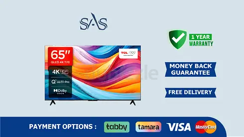 TCL 65 inch Tv - QLED 4k Smart Tv - New - Free Delivery - Warranty 4k UHD Tv