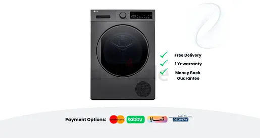 Heat Pump LG Dryer 8kg Front Load, Sensor Dry