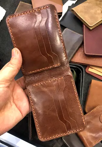 Genuine Leather Wallet in Brown