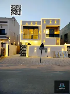 Modern villa in Al Amerah area, Ajman. Freehold villa available to all nationalities, and its strate