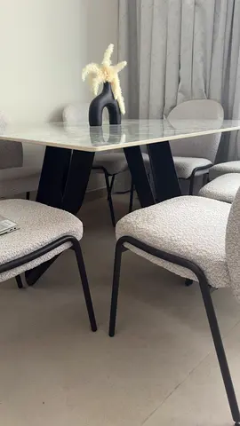 Modern Dining Table Set with Elegant Chairs