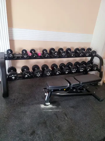 High-Quality Dumbbell Set with Adjustable Bench for Your Home Gym