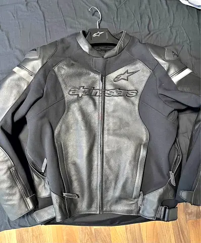 Alpinestar Motorcycle Motorbike Racing CE Leather Track Jacket
