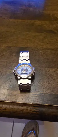 Men watch caterpillar