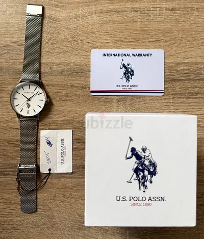 Elegant U.S. Polo Assn. Watch with Warranty Card