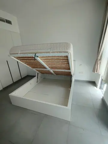 IKEA Malam ottoman queen size 160×200cm hydraulic bed with storage inside full bed with mattress