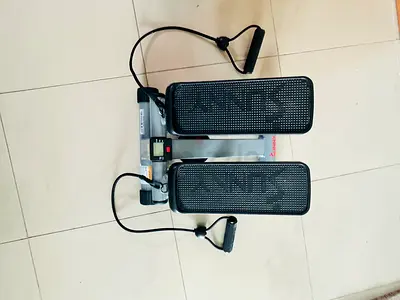 Sunny Health  Fitness Mini Stepper with Resistance Bands (Used Slightly)