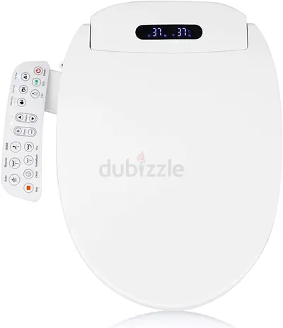 EasyVibe Bidet Toilet Seat Elongated - Toilet Seat Bidet with Dryer and Warm Water, Temperature Cont