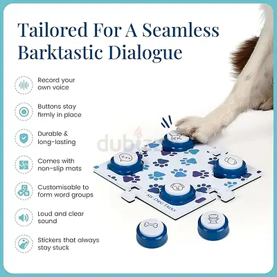 My Dog Talks and Cat Communication Training Buttons | Train Your to | Recordable Buttons for Pet Com