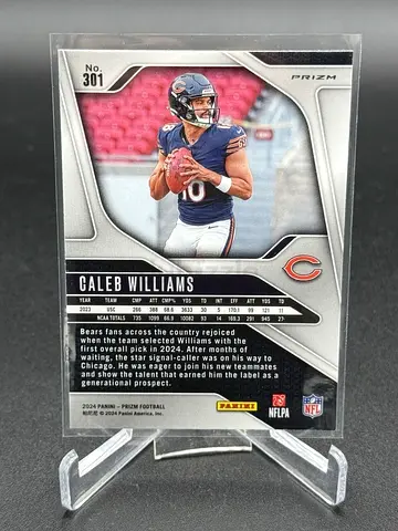 2024 Panini Prizm Caleb Williams (RC) Silver Prizm Chicago Bears