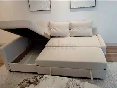 Comfortable L-Shaped Sofa in Neutral Color
