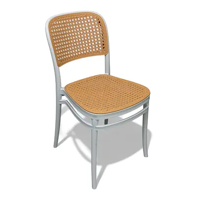 Modern Minimalist Rattan Plastic Dining Chair