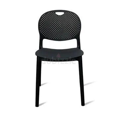 Modern Plastic Stackable Chair with Perforated Back