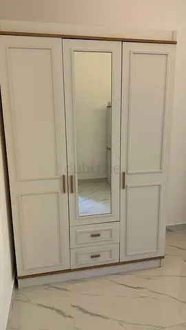 Pan Emirates Brand New Elegant White Wardrobe with Mirror and Drawers - Urgent Sale