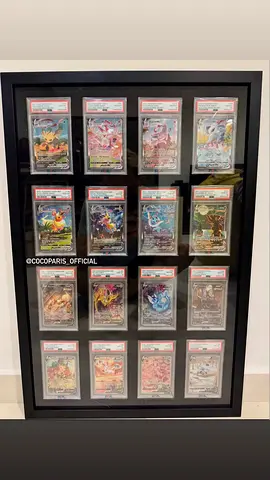 Super Rare Pokémon Card Collection in Framed Display master set