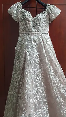 Elegant Floral Lace Evening Dress