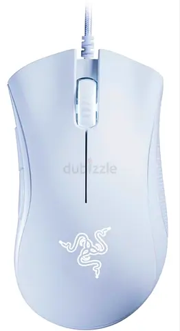 Razer DeathAdder Essential (Mercury White) – 6400 DPI Gaming Mouse – Excellent Condition