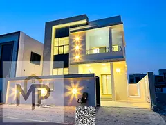 Modern villa with stone facade for sale in Al Zahia, Ajman. Freehold ownership for all nationalities