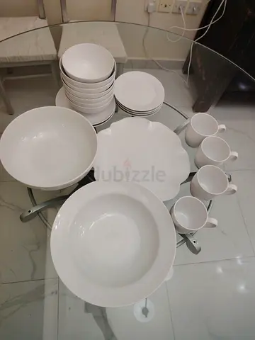 Plates cups bowls pasta bowls