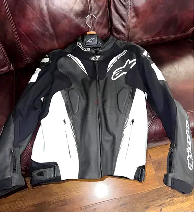 Alpinestar Motorcycle Motorbike Racing CE Leather Track Jacket