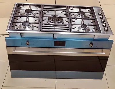 Smeg Built-in 90cm Gas Cooktop  Electric Oven Set premium collection