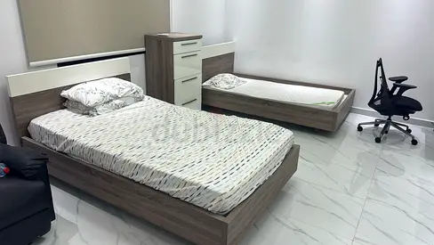 Home Center Modern Two Pieces Single Bed Set with Stylish Wardrobe and mattresses - Urgent Sale
