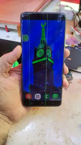 samsung s20plus lcd used original only lines fault otherwise working perfect