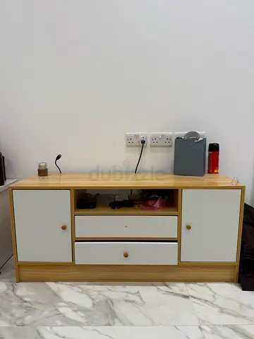 Modern Minimalist TV Stand with Drawers