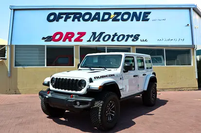 DEALERSHIP 5 YRS WTY  3 YRS SP | 2025 JEEP WRANGLER 4DR RUBICON WHITE (2.0L) | BANK FINANCE | GCC