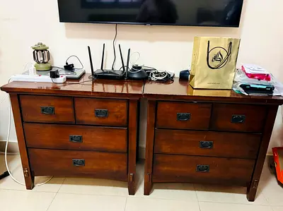 Sturdy Wooden Nightstands with Ample Storage