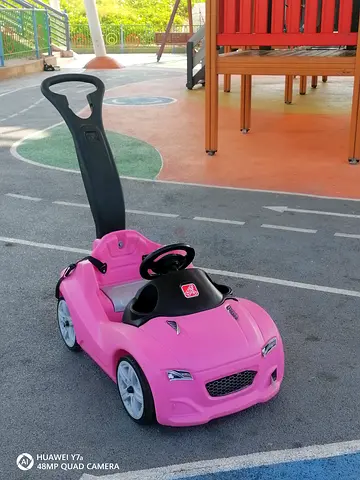 Cute Pink Ride-On Car for Toddlers