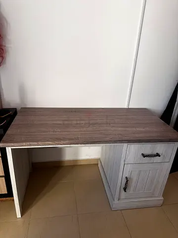 Simple and Functional Study Table with Storage