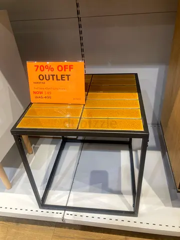 Modern Yellow Side Table - 70% Off!