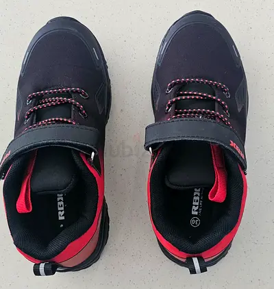 Striking Red and Black Outdoor Shoes