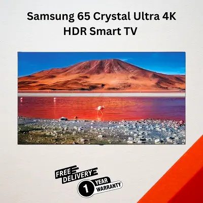 Samsung 65 Crystal Ultra HD 4K HDR Smart TV 65TU7000 - New - Free Delivery All Over UAE