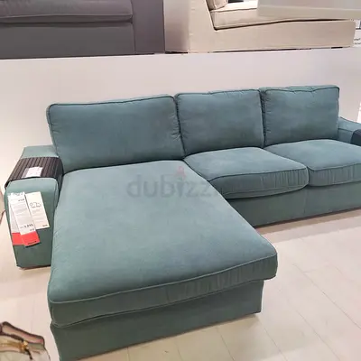 IKEA Sofa L shape and footstool with storage